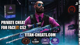 PRIVATE CHEAT FOR FACEIT CS2  Titan cheat  Aim  ESP  Radar  Live demo [upl. by Doowron]