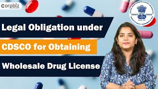 CDSCO For Obtaining Wholesale Drug License  How to apply Wholesale Drug License  Process  Corpbiz [upl. by Robinia]