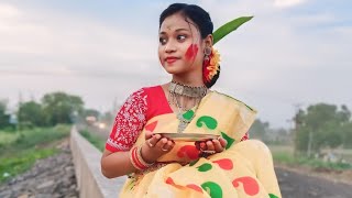 Bosonto bohilo sokhi  Holi special dance cover  Bosonto special  Dance with poulami  ❤️💚💛 [upl. by Illene]