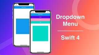 How To Make A Drop Down Menu The Right Way  Swift 4  Xcode 10 [upl. by Stelle]