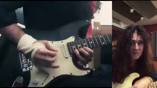 Yngwie J Malmsteen react to a Far Beyond The Sun Cover [upl. by Eillom9]