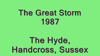 1987 Great Storm damage at the Hyde Handcross Sussex [upl. by Tidwell]