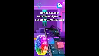 How to connect KEEPSMILE lights to Led Light Controller App [upl. by Cloris]