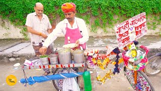 Most Famous Khichiya Papad In Jaipur Rs 30 Only l Rajasthani Street Food [upl. by Airdnoed]