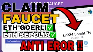 CLAIM FAUCET ETH GOERLI ETH SEPOLIA CARA CLAIM LENGKAP  Anti gagal FAUCET TESTNET [upl. by Elita]