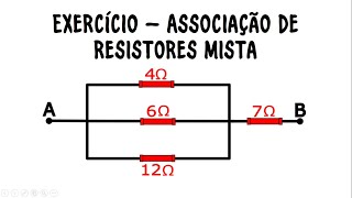 Associação de Resistores Mista  Exercício resolvido [upl. by Kary907]