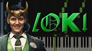 Loki Episode 1 Theme TVA  Piano Tutorial [upl. by Welcome]