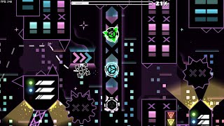 Extreme Demon Neon Skyline by Reshiria 100  Geometry Dash [upl. by Anitnas]