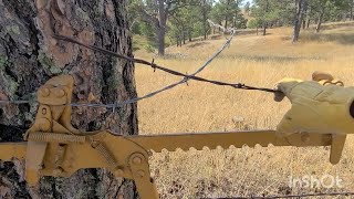 How To Splice A Barbed Wire Fence  Farmhouse On The Ranch  2021 [upl. by Mora]