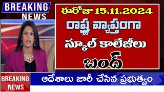 ఈరోజు రాష్ట్రవ్యాప్తంగా స్కూల్ కాలేజీలు బంద్  ap schools colleges close today  Ap schools [upl. by Nasho]