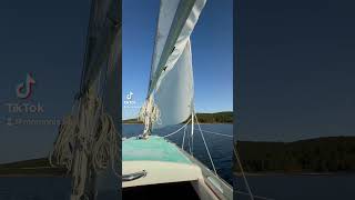 First time sailing my 1500 oday 25 sailboat sailing oday [upl. by Ledeen]