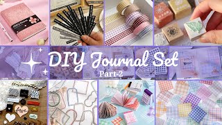 Part2 DIY JOURNAL SET How to Make Journal Set at Home DIY Journal kit  DIY Journal Stationary [upl. by Marlane447]