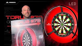 NEW TORUS 270 MISSION DARTS LIGHT SETUP amp REVIEW WITH ADAM WHITE [upl. by Kendre]