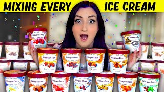 I Mixed EVERY Ice Cream Flavor Together for MY BIRTHDAY [upl. by Annim]