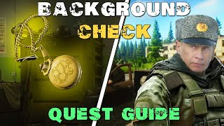 Background Check Quest Guide Escape From Tarkov [upl. by Rausch]