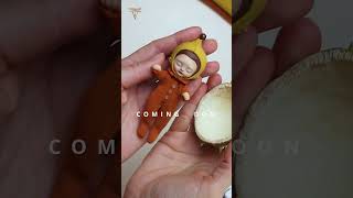 Chestnut pixie bebe  Handmade art doll process [upl. by Samuel]