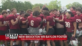 The Extra Point Player of the Week Week Three Baylon Foster – New Brockton Gamecocks [upl. by Tryck943]