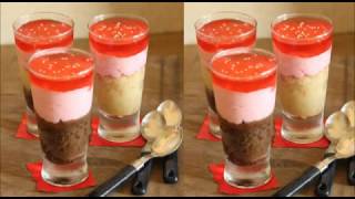 Jello Parfaits Recipe  Jelly and Cake Easy Party Dessert [upl. by Nuzzi]