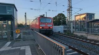 Bahnverkehr Coswig bei Dresden S1 Meißen und RE50 Dresden hbf RB18 Cottbus Hauptbahnhof [upl. by Adiaros132]