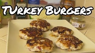 Healthy Turkey Burgers Recipe [upl. by Ydnarb]