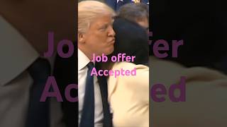 Joe rogan reacts to Trump making a job offer at press conference [upl. by Annodas371]