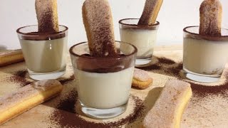 Tiramisù al Bicchiere ITA  Ricetta Facile e Veloce [upl. by Lattimer]