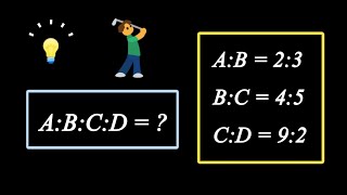 Ratio  AB23 BC45 CD92 ABCD [upl. by Ber]