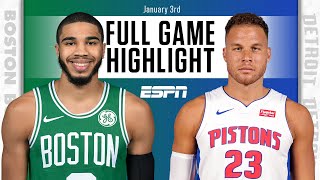 Boston Celtics vs Detroit Pistons FULL GAME HIGHLIGHTS  NBA on ESPN [upl. by Hamford]