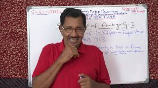 Lecture No 1 by Prof Thomas Mathew Seven Types of Ambiguity Empson [upl. by Rexana]