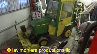 JOHN DEERE 318 snowblower LIGHTS amp BACKUP CAM INSTALLED [upl. by Anastassia]