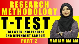 T Test  Research Methodology  Hypothesis Testting ttest [upl. by Harned287]