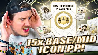 I opened 15x Base or Mid Icon Player Picks and THIS happened FIFA 22 Ultimate Team [upl. by Armil]