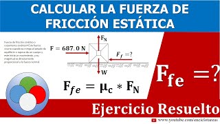 Calcular la Fuerza de Fricción Estática [upl. by Torrence]