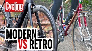 Modern VS Retro Road Bike  Cycling Weekly [upl. by Inami]