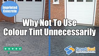 Why Not To Use Colour Tint in Imprinted Concrete Sealer Unnecessarily Ep6 [upl. by Ahsilek]