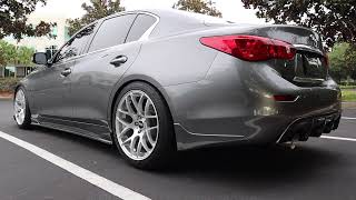 Q50 custom catback exhaust SCS HD 720p [upl. by Low]