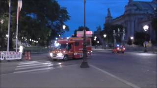 services de secours sur Les Champs Elysées Paris 10 juillet 2016 [upl. by Iel]