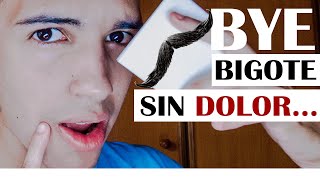 Como depilar el bigote de hombre ¿SIN DOLOR  CON CERA TRADICIONAL O CASERA [upl. by Ahsikin]