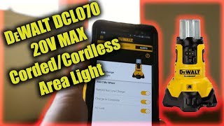 Dewalt DCL070 20V MAX Bluetooth CordedCordless Area Light Unboxing Overview [upl. by Sessilu534]