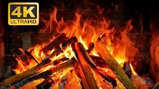 🔥 Fireplace 4K ULTRA HD 12 HOURS Christmas Fireplace Ambience with Cozy Crackling Fire Sounds [upl. by Ennyl]