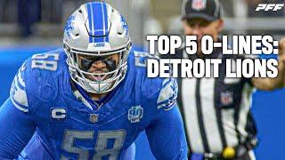 Detroit Lions Top5 Offensive Line Headed Into the 2024 Season  PFF [upl. by Rowley]