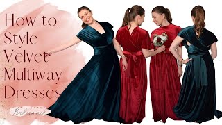 How to Style your Velvet Wrap amp Multiway Dresses  Ft The Secret Bridesmaid [upl. by Martell58]