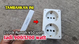 COLOKAN LISTRIK AJAIB  Listrik 450w Bisa Nyalakan Beban 900w [upl. by Nora]