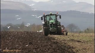 Ploughing with John Deere 6215R and Kuhn 5Furrow [upl. by Clough]