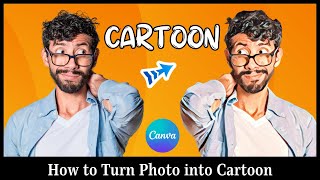 How to Turn Photo into Cartoon in Canva  Canva Tutorial for Beginners 📷 [upl. by Babs819]