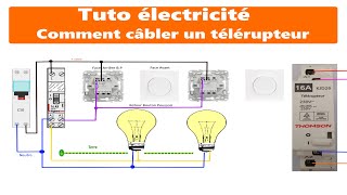 Comment brancher un Télérupteur Unipolaire [upl. by Eiramait]