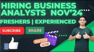 Business Analyst Jobs for Freshers in India  How to get business analyst Jobs in India  WFH Jobs [upl. by Jaban]