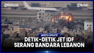 SERANG BANDARA LEBANON RUDAL ISRAEL HAMPIR SAJA LEDAKKAN PESAWAT BERPENUMPANG [upl. by Jobe]