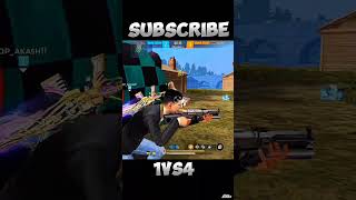 1 VS 4 AGAINST PRO PLAYERS short shorts foryou foryoupage freefire freefirehighlights [upl. by Valentine6]