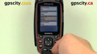 The Marine Setup Options in the Garmin GPSMap 62S with GPS City [upl. by Ahl779]